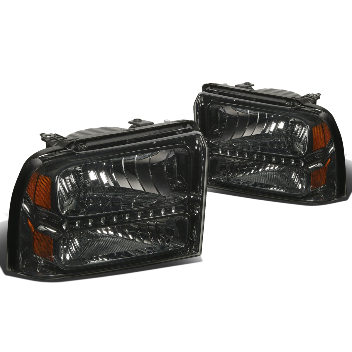 LED DRL Headlights <br>05-07 Ford F250 F350 F450 F550 Super Duty