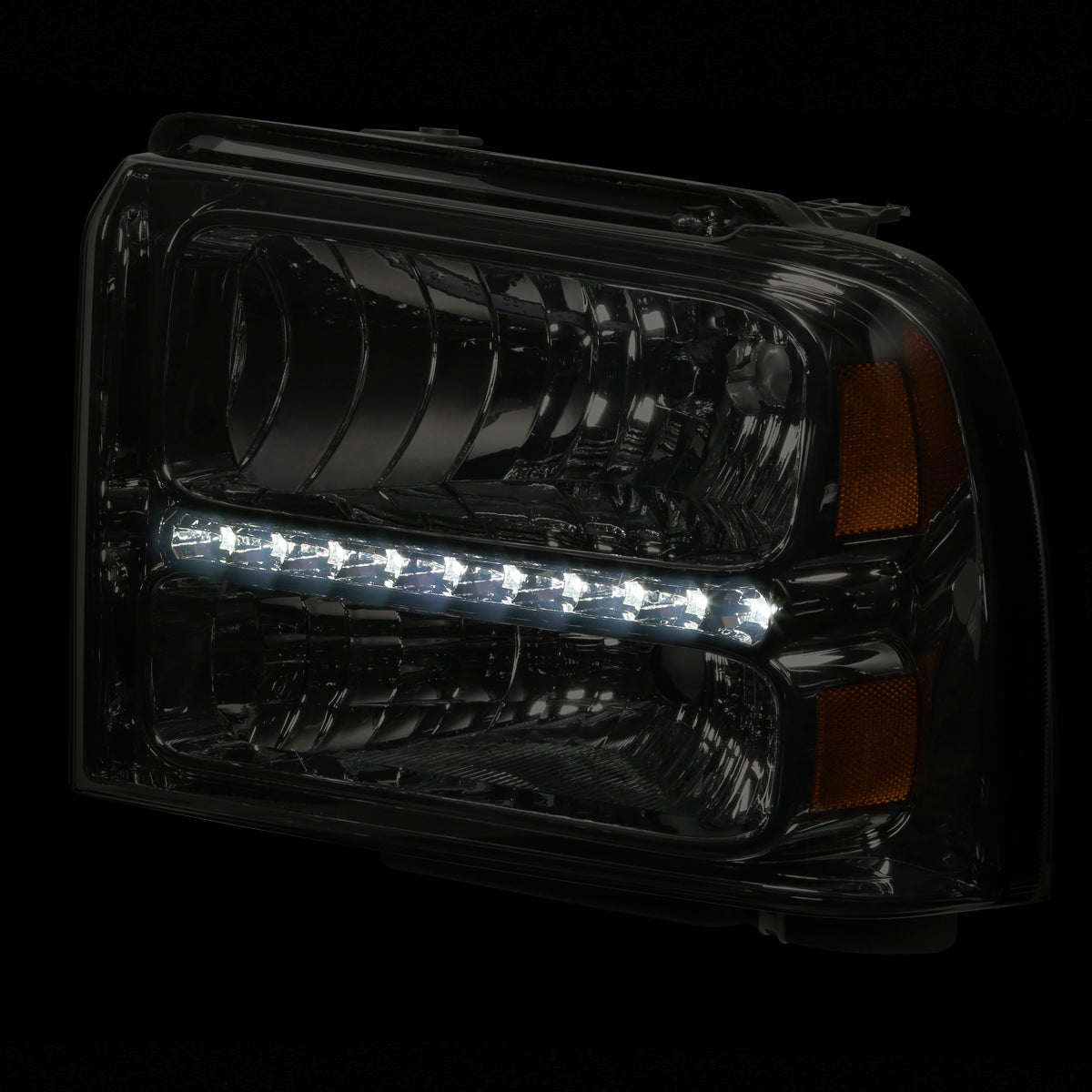 LED DRL Headlights <br>05-07 Ford F250 F350 F450 F550 Super Duty