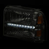 LED DRL Headlights <br>05-07 Ford F250 F350 F450 F550 Super Duty