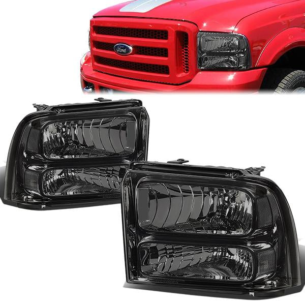 Factory Style Headlights <br>05-07 Ford F250 F350 F450 F550 Super Duty