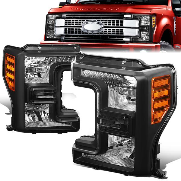 Factory Style Headlights <br>17-19 Ford F250 F350 F450 F550 Super Duty