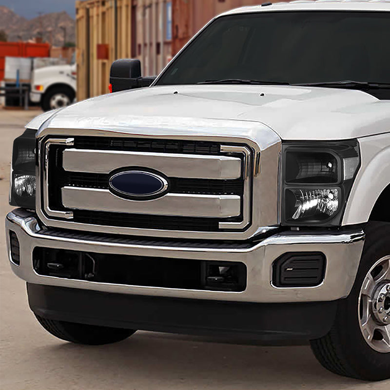 Factory Style Headlights <br>11-15 Ford F250 F350 F450 F550 Super Duty