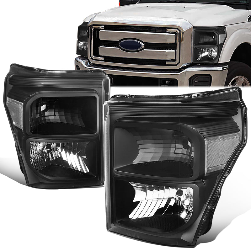 Factory Style Headlights <br>11-15 Ford F250 F350 F450 F550 Super Duty