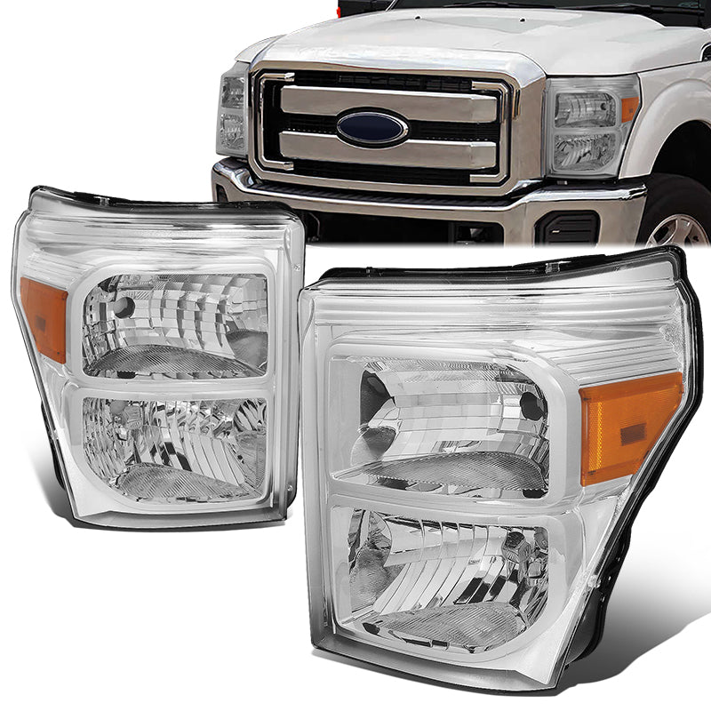 Factory Style Headlights <br>11-15 Ford F250 F350 F450 F550 Super Duty