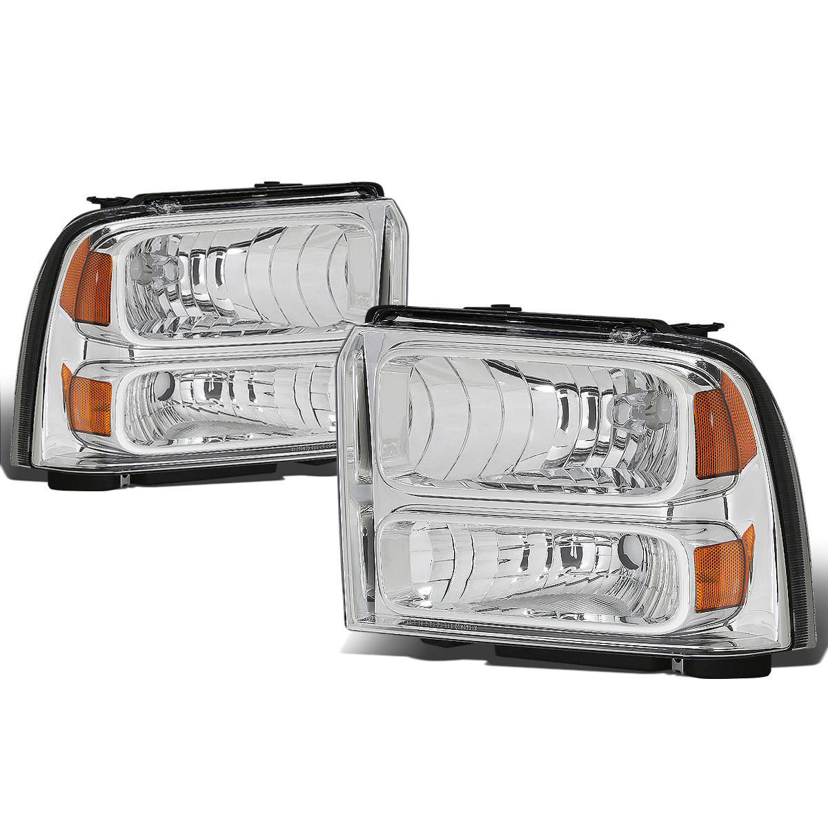 Factory Style Headlights <br>05-07 Ford F250 F350 F450 F550 Super Duty