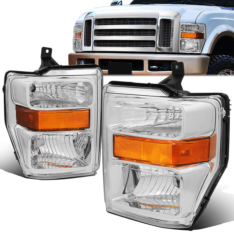 Factory Style Headlights <br>08-10 Ford F250 F350 F450 F550 Super Duty