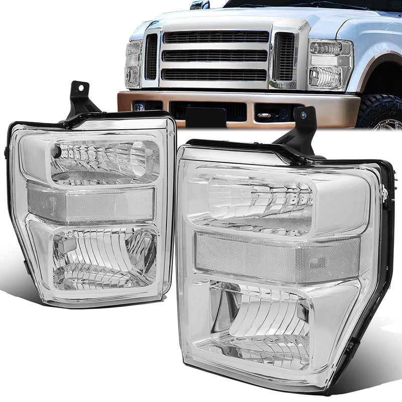 Factory Style Headlights <br>08-10 Ford F250 F350 F450 F550 Super Duty