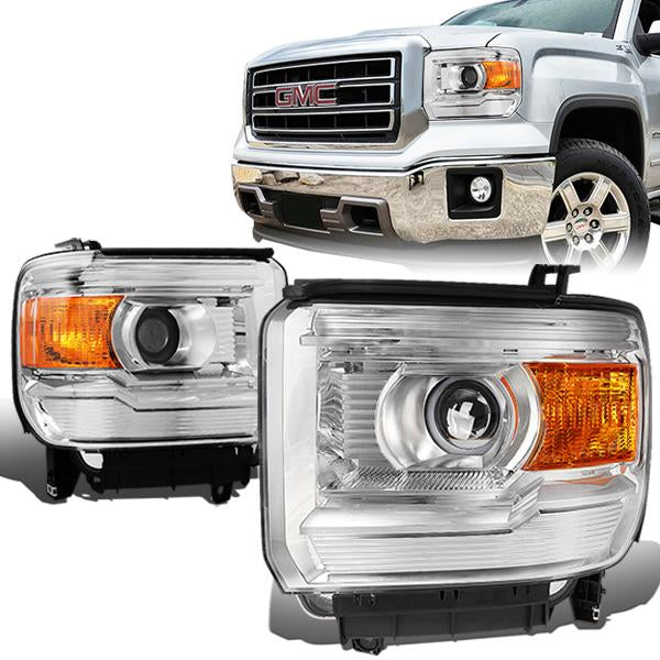 Factory Style Projector Headlights <br>14-15 GMC Sierra 1500,15-17 2500HD 3500HD