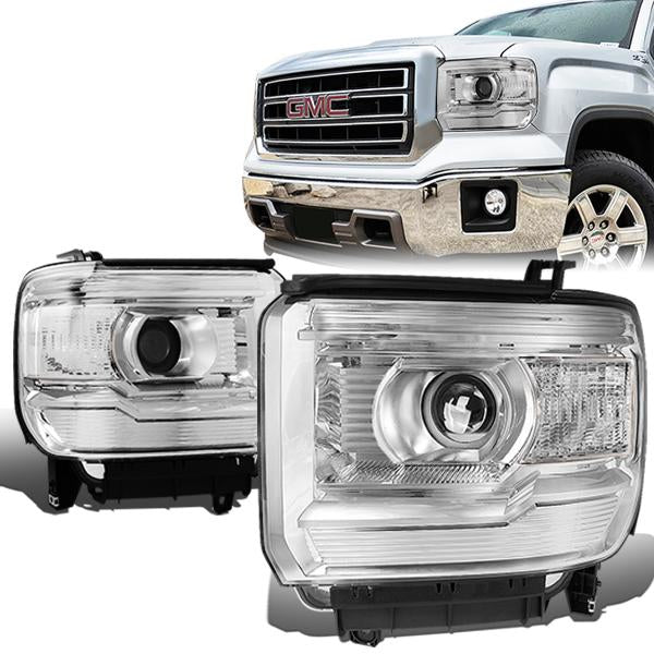 Factory Style Projector Headlights <br>14-15 GMC Sierra 1500,15-17 2500HD 3500HD