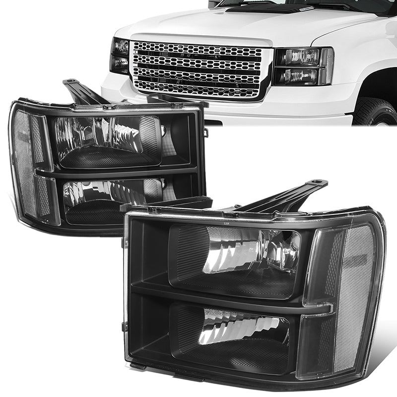 Factory Style Headlights <br>07-13 GMC Sierra 1500 2500HD 3500HD