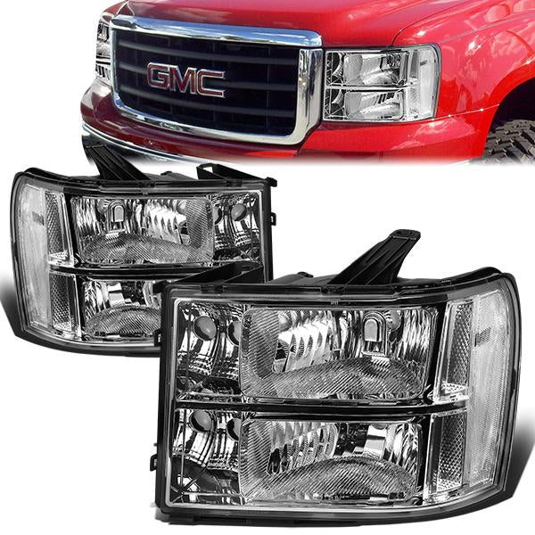 Factory Style Headlights <br>07-13 GMC Sierra 1500 2500HD 3500HD