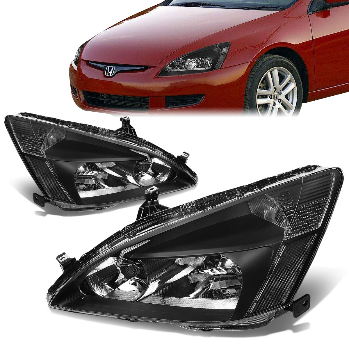 Factory Style Headlights <br>03-07 Honda Accord