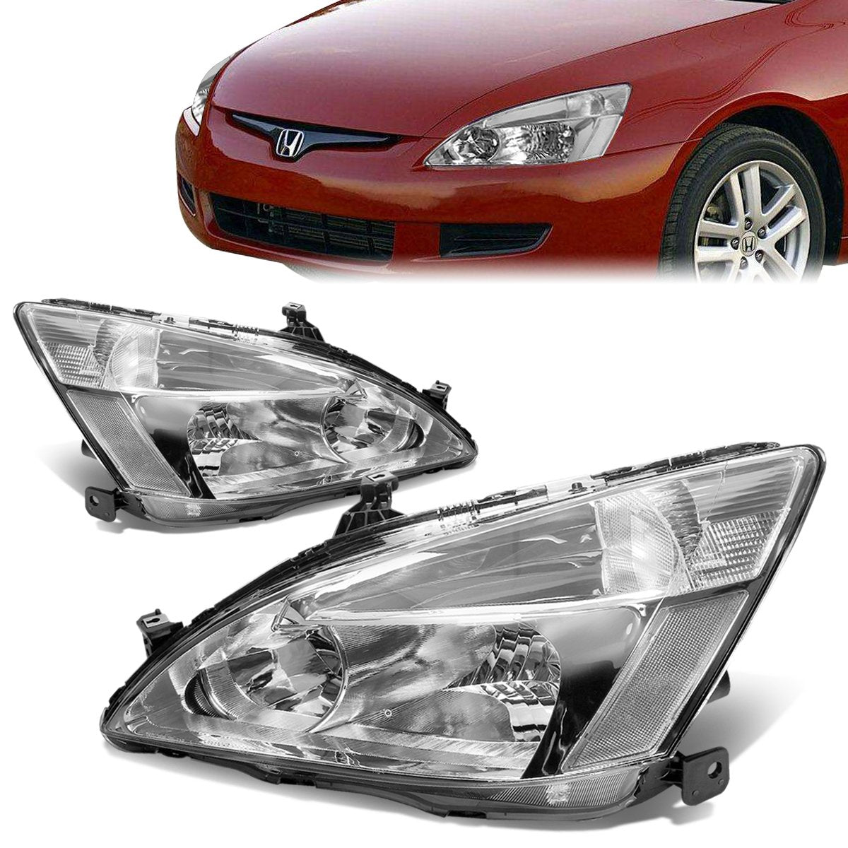 Factory Style Headlights <br>03-07 Honda Accord