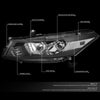 Factory Style Projector Headlights <br>08-12 Honda Accord Coupe