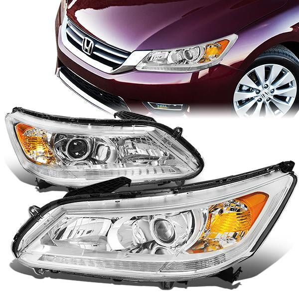 Factory Style Projector Headlights <br>13-15 Honda Accord