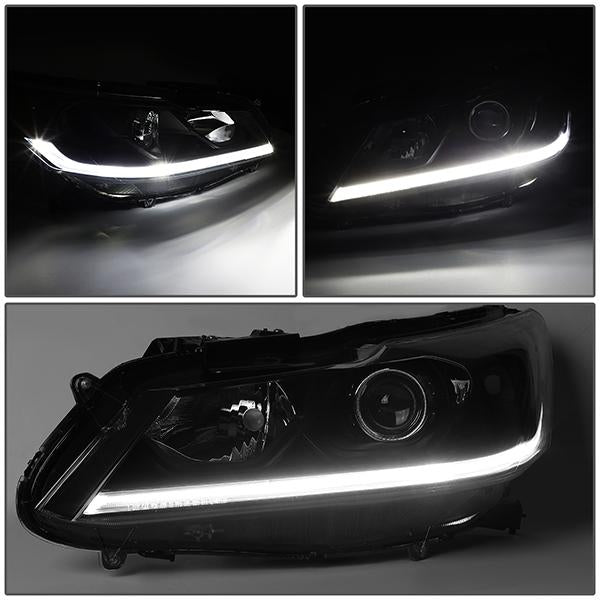 LED DRL Projector Headlights <br>16-17 Honda Accord