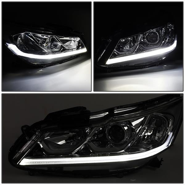 LED DRL Projector Headlights <br>16-17 Honda Accord