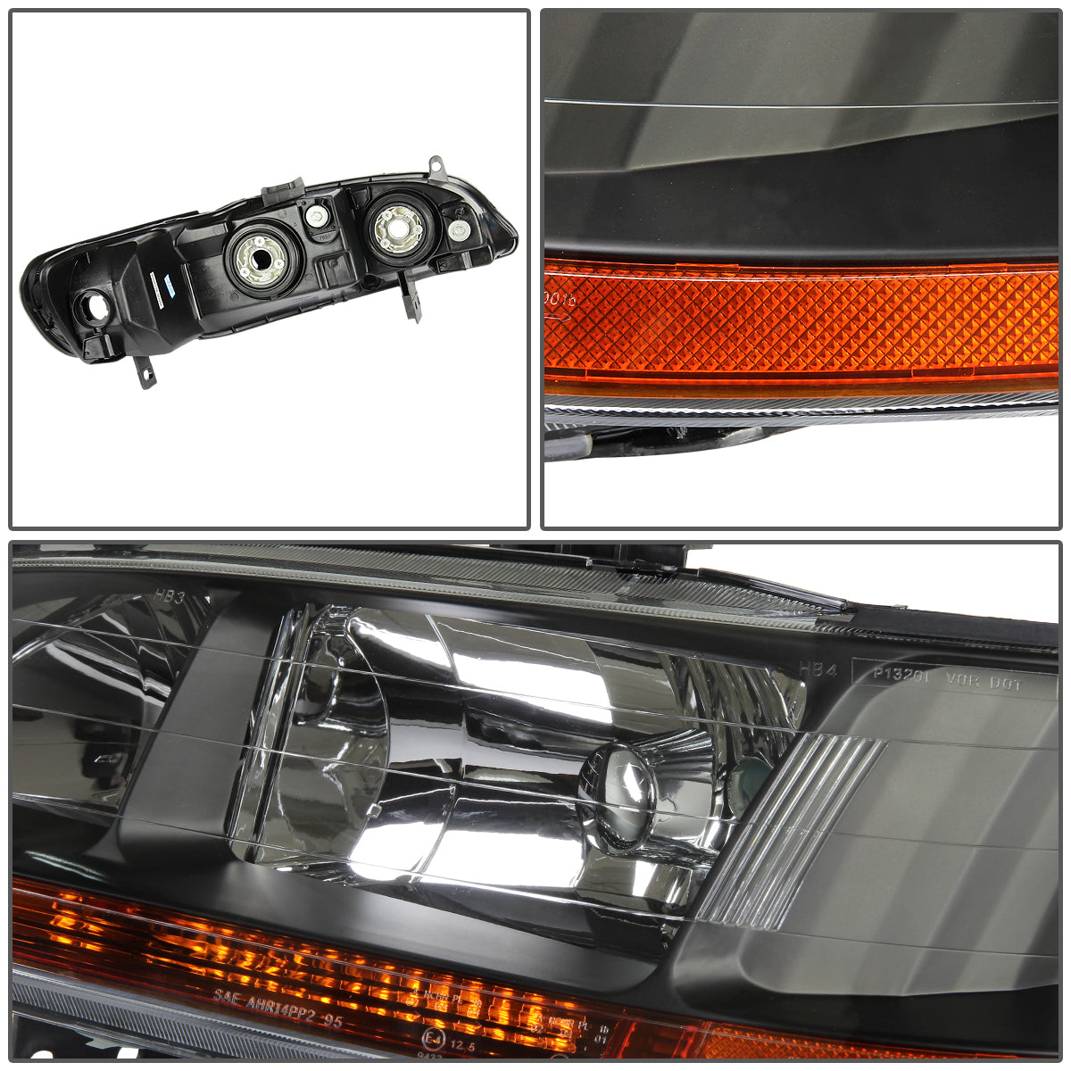 Factory Style Headlights <br>13-15 Honda Accord