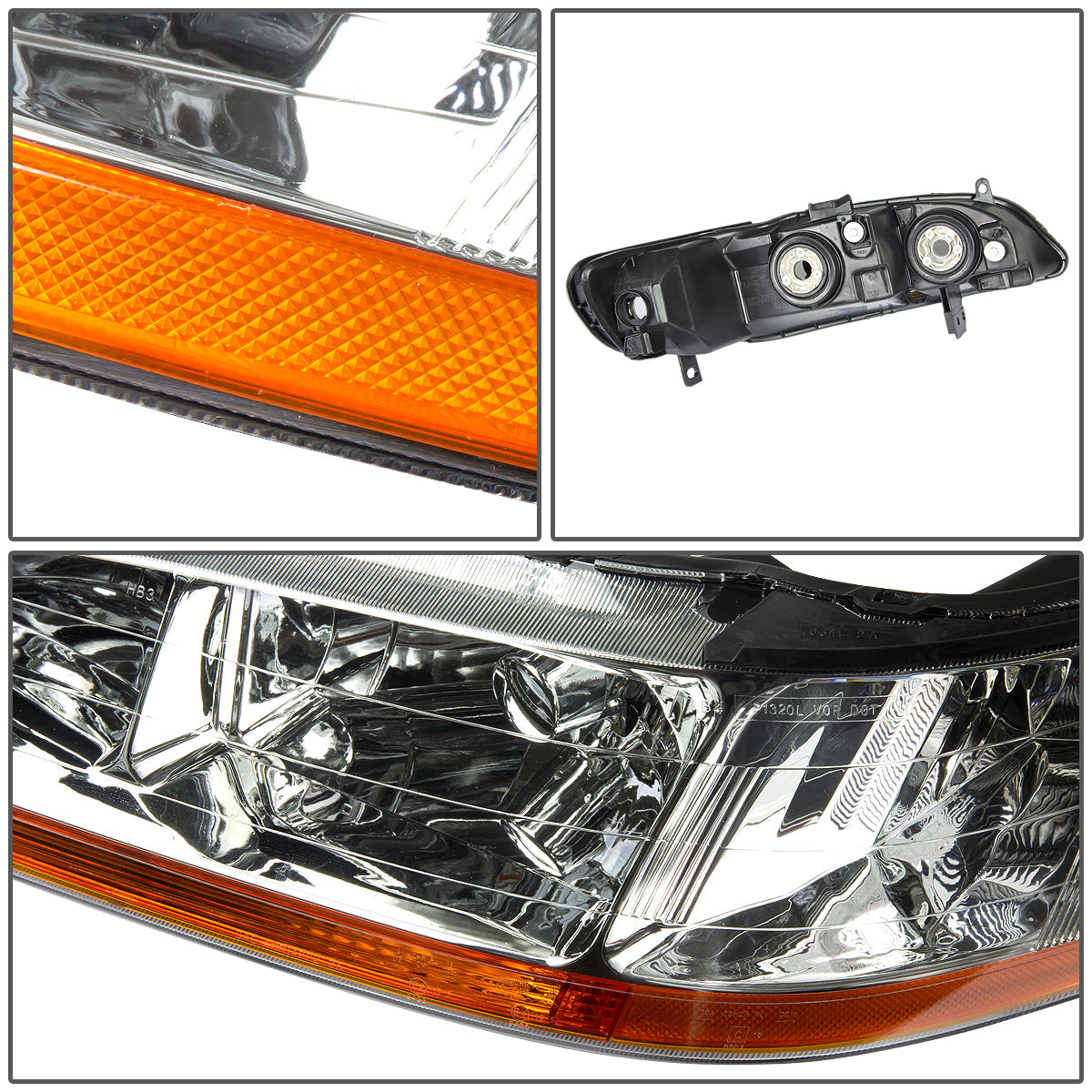 Factory Style Headlights <br>13-15 Honda Accord