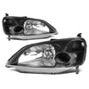 Factory Style Headlights <br>01-03 Honda Civic Sedan/ Coupe