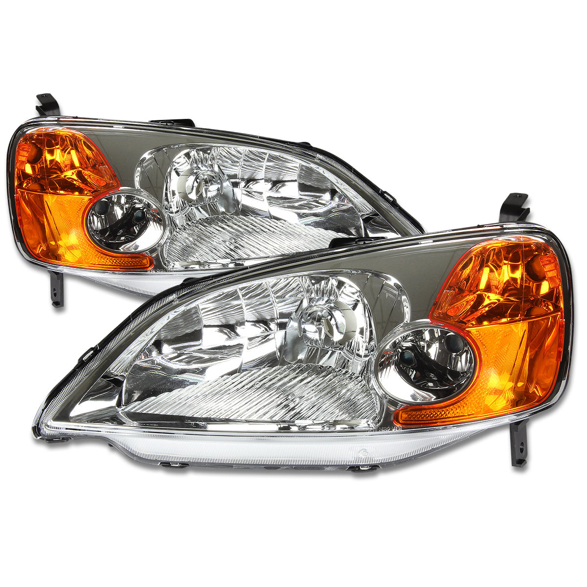 Factory Style Headlights <br>01-03 Honda Civic Sedan/ Coupe