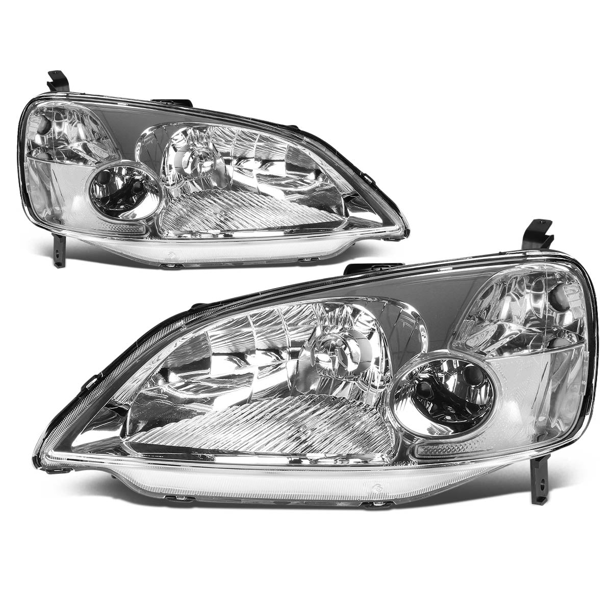 Factory Style Headlights <br>01-03 Honda Civic Sedan/ Coupe