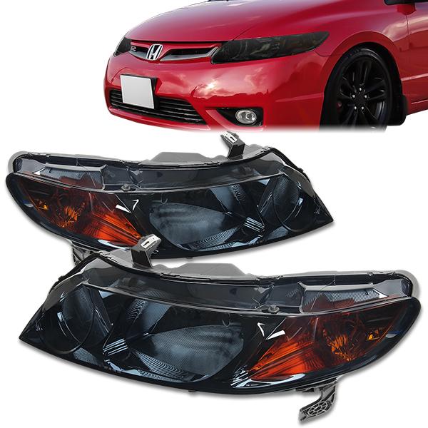 Factory Style Headlights <br>06-08 Honda Civic