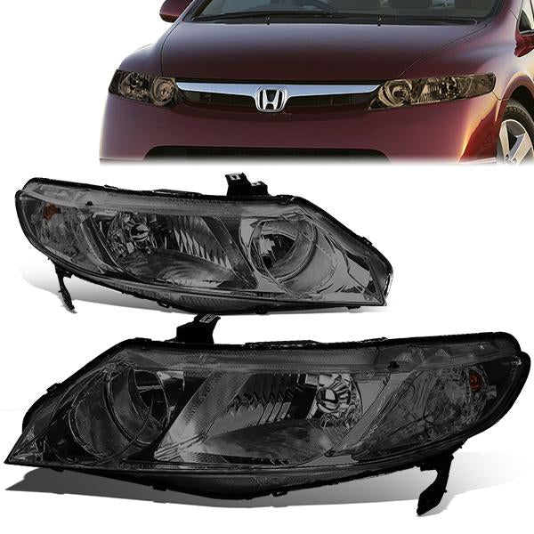 Factory Style Headlights <br>06-08 Honda Civic