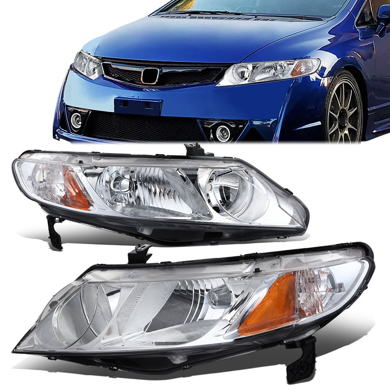 Factory Style Headlights <br>06-11 Honda Civic