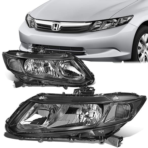 Factory Style Headlights <br>12-13 Honda Civic Coupe, 12-15 Civic Sedan