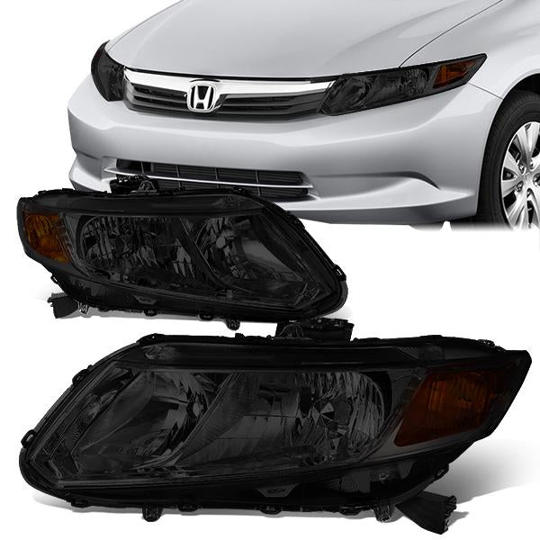 Factory Style Headlights <br>12-13 Honda Civic Coupe, 12-15 Civic Sedan