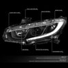 LED DRL Projector Headlights <br>16-18 Honda Civic