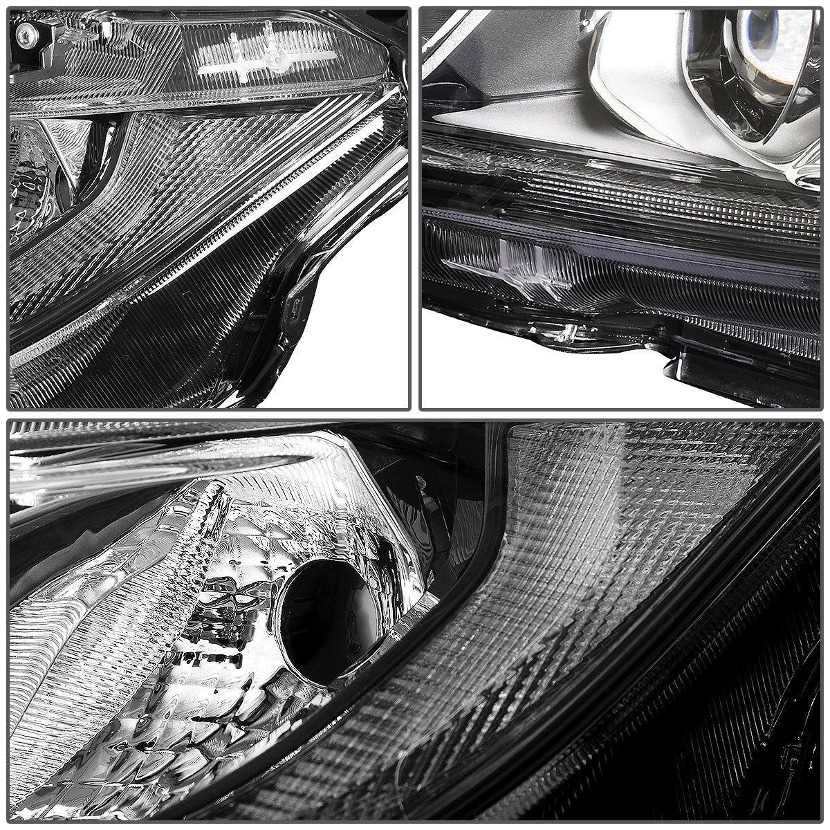 LED DRL Projector Headlights <br>16-18 Honda Civic