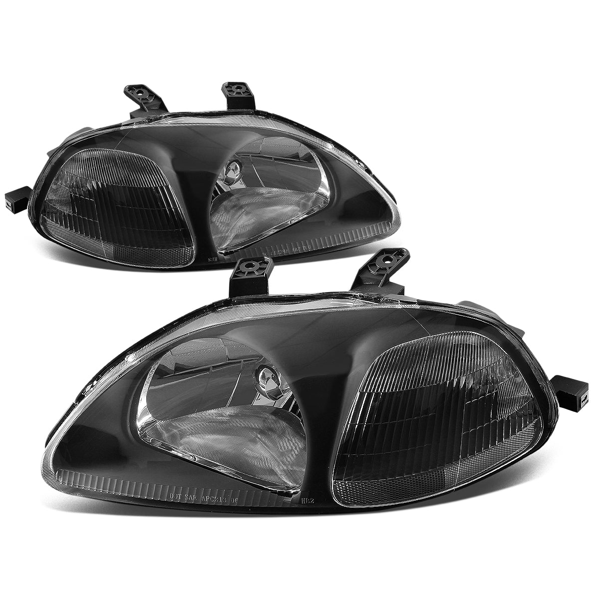 Factory Style Headlights <br>96-98 Honda Civic