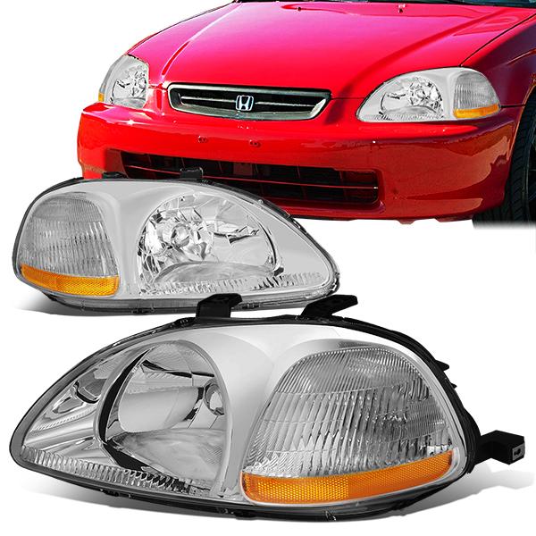 Factory Style Headlights <br>96-98 Honda Civic