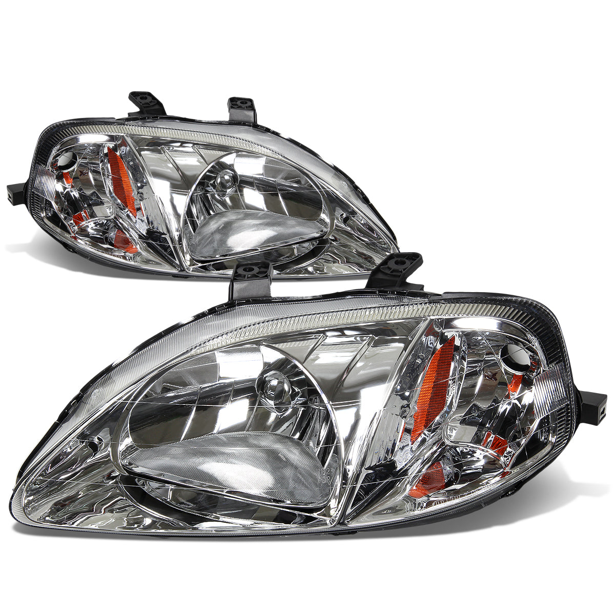 Factory Style Headlights <br>99-00 Honda Civic