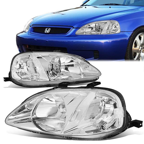 Factory Style Headlights <br>99-00 Honda Civic