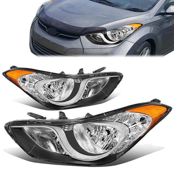 Factory Style Headlights <br>11-13 Hyundai Elantra Sedan,2013 Coupe/GT