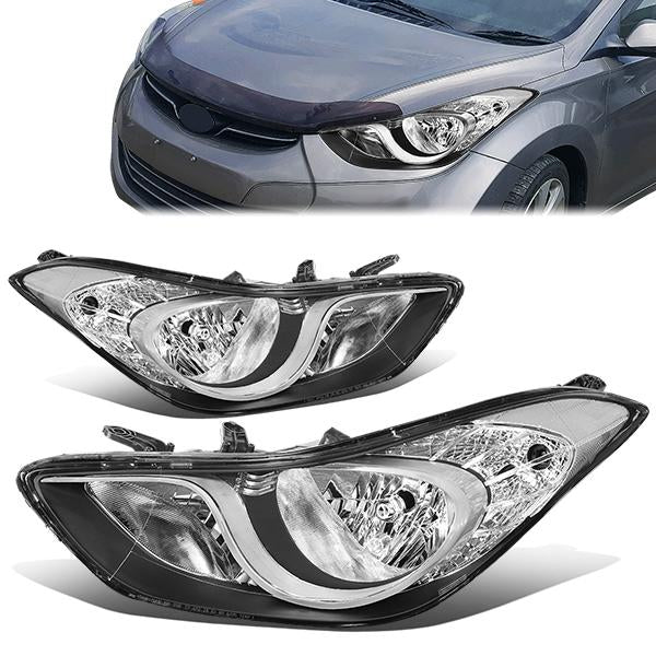 Factory Style Headlights <br>11-13 Hyundai Elantra Sedan,2013 Coupe/GT