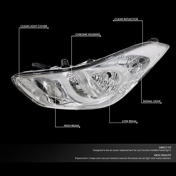 Factory Style Headlights <br>11-13 Hyundai Elantra Sedan,2013 Coupe/GT