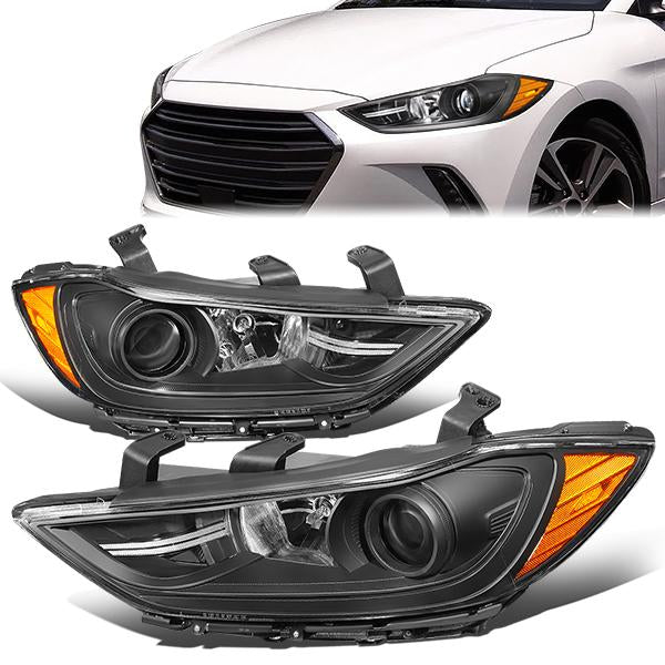 Factory Style Projector Headlights <br>17-18 Hyundai Elantra Sedan