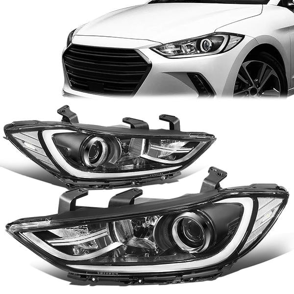 Factory Style Projector Headlights <br>17-18 Hyundai Elantra Sedan