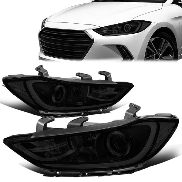 Factory Style Projector Headlights <br>17-18 Hyundai Elantra Sedan