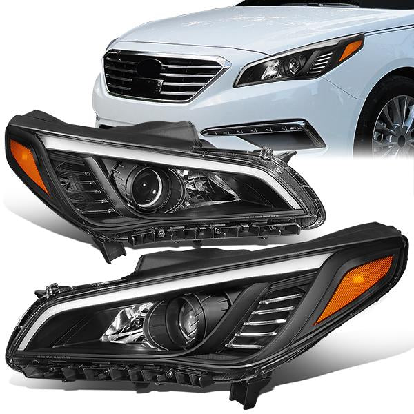 Factory Style Projector Headlights <br>15-17 Hyundai Sonata