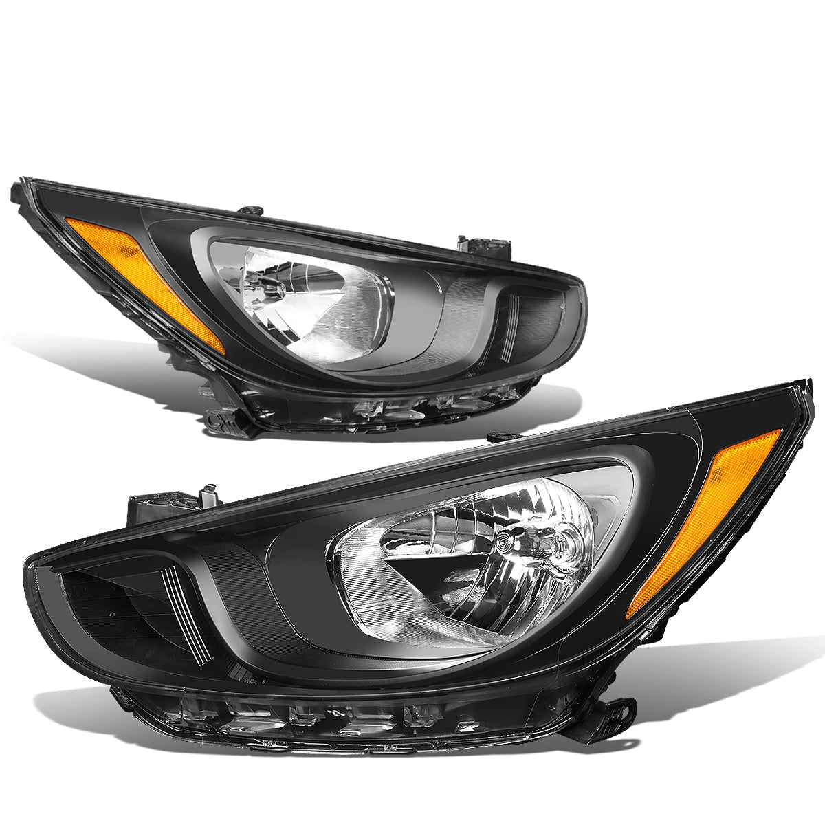 Factory Style Headlights <br>12-14 Hyundai Accent