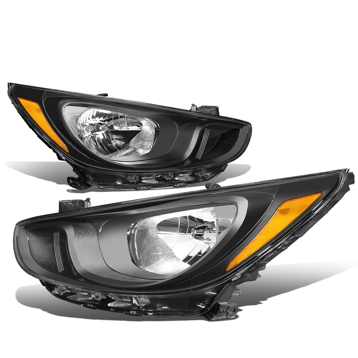 Factory Style Headlights <br>12-14 Hyundai Accent