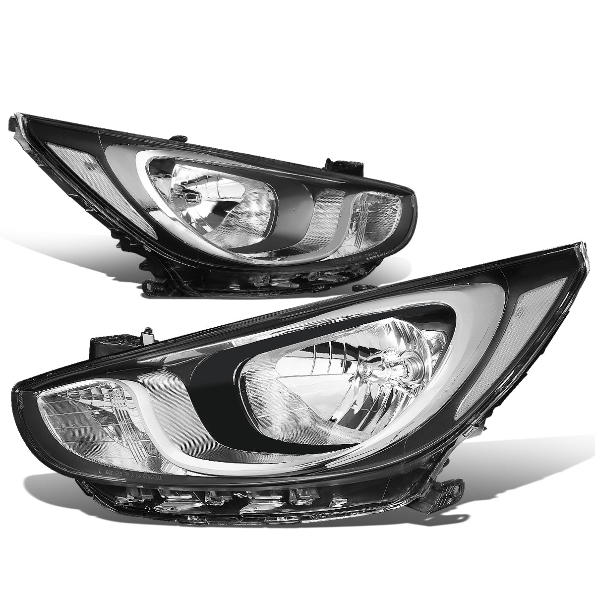 Factory Style Headlights <br>12-14 Hyundai Accent