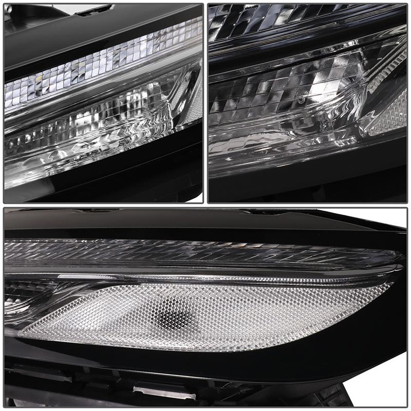 LED DRL Projector Headlights <br>14-18 Jeep Cherokee