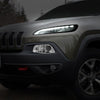 LED DRL Projector Headlights <br>14-18 Jeep Cherokee