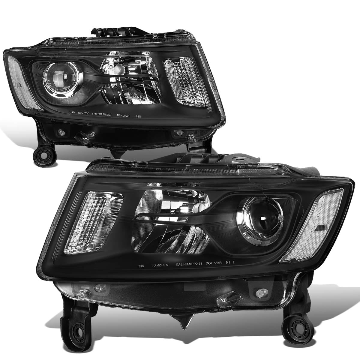 Factory Style Projector Headlights <br>14-16 Jeep Grand Cherokee Pre-Facelift